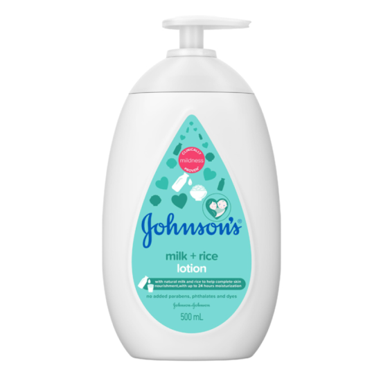 JOHNSON'S BABY LOTION MILK RICE 500ML