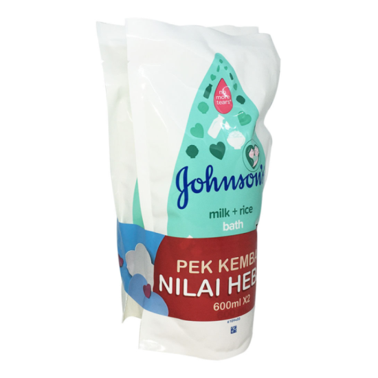 JOHNSON'S BABY BATH MILK (REFILL) 600ML*2