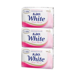 KAO WHITE SOAP FRESH FLORAL 85G'S*3 KAO WHITE SOAP FRESH FLORAL 85G'S*3