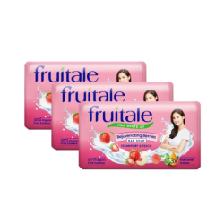 FRUITALE SOAP - STRAWBERRY & PEACH 70G*3