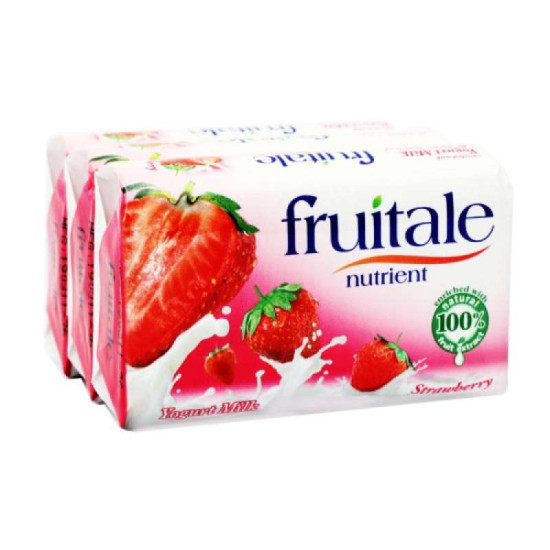 FRUITALE SOAP - STRAWBERRY 80GM*3'S