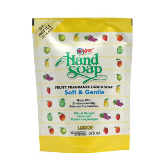 YURI HANDSOAP (REFILL) - LEMON 375ML