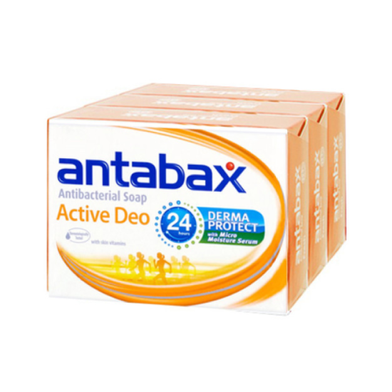 ANTABAX SOAP - ACTIVE DEO 75GM*3'S ANTABAX SOAP - ACTIVE DEO 75GM*3'S