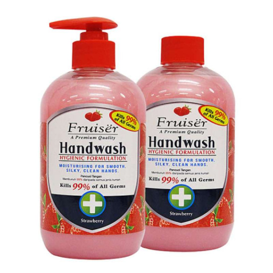 FRUISER HANDWASH STRAWBERRY 500ML*2