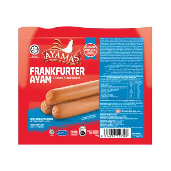 AYAMAS CHICKEN FRANKFURTER 340G