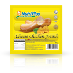 NUTRIPLUS CHEESE CHICKEN FRANKFURTER 300G NUTRIPLUS CHEESE CHICKEN FRANKFURTER 300G