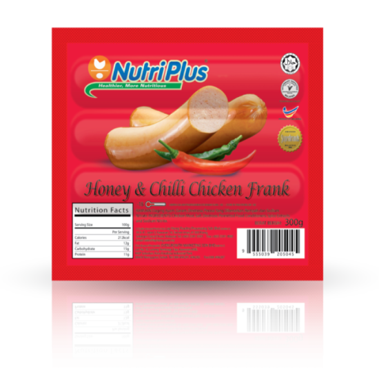 NUTRIPLUS HONEY & CHILLI CHICKEN FRANKFURTER 300G