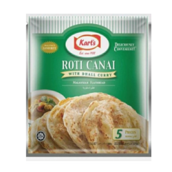 KART'S ROTI CANAI WITH DHALL CURRY 75G*5 KART'S ROTI CANAI WITH DHALL CURRY 75G*5