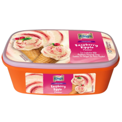 KING'S ICE CREAM RASPBERRY RIPPLE 1.2L KING'S ICE CREAM RASPBERRY RIPPLE 1.2L