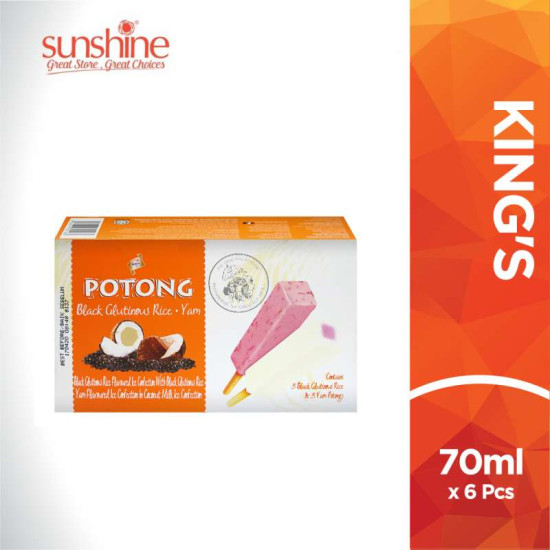 KING'S POTONG BLACK GLUTINOUS RICE & YAM  MULTIPAC