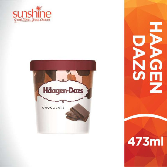 HAAGEN DAZS ICE CREAM CHOCOLATE 473ML HAAGEN DAZS ICE CREAM CHOCOLATE 473ML