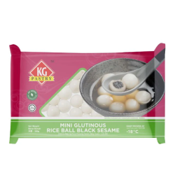 KG MINI RICE BALL BLACK SESAME 300G KG MINI RICE BALL BLACK SESAME 300G
