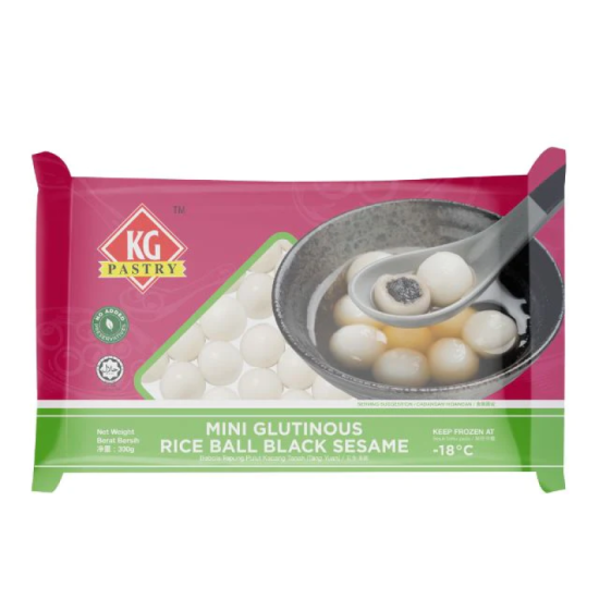 KG MINI RICE BALL BLACK SESAME 300G