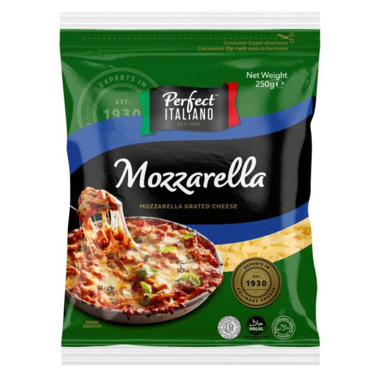PERFECT MOZZARELLA GRATED CHEESE 250G