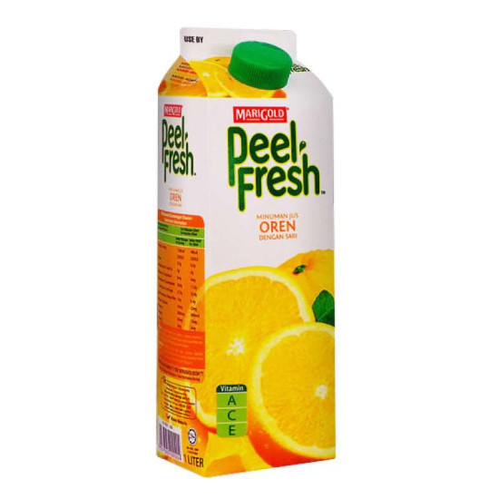 MARIGOLD PEEL FRESH FRUIT JUICE ORANGE 1L