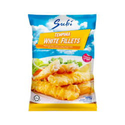 SUBI TEMPURA WHITE FILLETS 325G SUBI TEMPURA WHITE FILLETS 325G