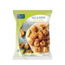 PACIFIC WEST SALT + PEPPER SQUID 400G PACIFIC WEST SALT + PEPPER SQUID 400G