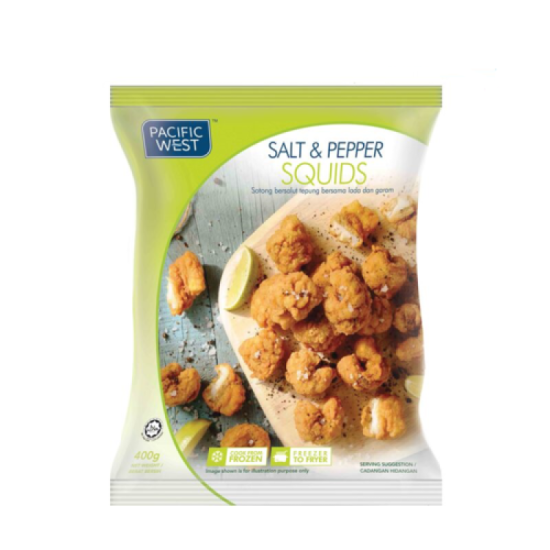 PACIFIC WEST SALT + PEPPER SQUID 400G