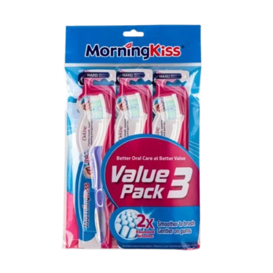 MORNING KISS DELUXE TOOTHBRUSH HARD 3'S