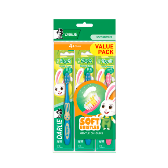 DARLIE TOOTHBRUSH LOVELY BUNNY SOFT 3'S