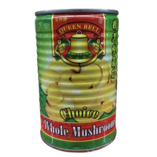 QUEEN BELL BRAND BUTTON MUSHROOM 425GM