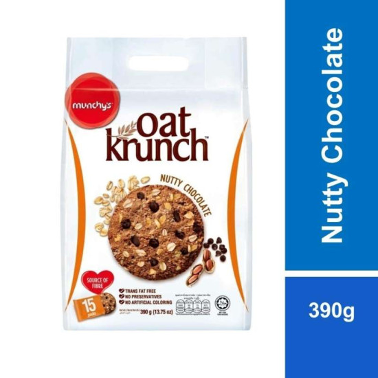 MUNCHY'S OAT KRUNCH NUTTY CHOCOLATE 390GM