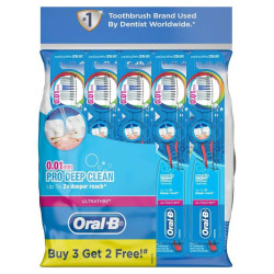 ORAL-B TOOTBRUSH PRO DEEP CLEAN EXTRA SOFT 5'S ORAL-B TOOTBRUSH PRO DEEP CLEAN EXTRA SOFT 5'S