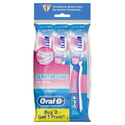 ORAL-B TOOTBRUSH COMPLETE SENSITIVE CARE EXTRA SOFT 3S ORAL-B TOOTBRUSH COMPLETE SENSITIVE CARE EXTRA SOFT 3S