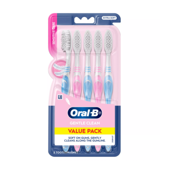 ORAL-B TOOTHBRUSH SENSITIVE CARE EXTRA SOFT 5'S