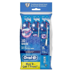 ORAL-B TOOTHBRUSH 3D WHITE SOFT 3'S ORAL-B TOOTHBRUSH 3D WHITE SOFT 3'S