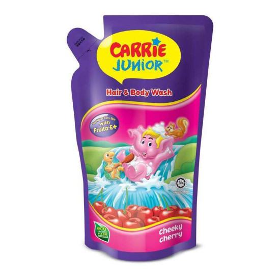 CARRIE JUNIOR HAIR & BODY WASH - CHEEKY CHERRY 500G