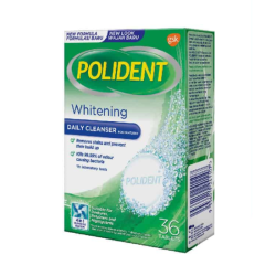 POLIDENT CLEANSER WHITENING 36'S