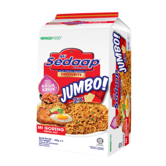 MI SEDAAP GORENG JUMBO 139GM*4 MI SEDAAP GORENG JUMBO 139GM*4
