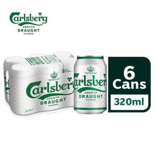 CARLSBERG SMOOTH DRAUGHT 320ML*6