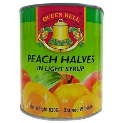 QUEEN BELL PEACH HALVES 850GM QUEEN BELL PEACH HALVES 850GM