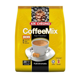 AIK CHEONG INSTANT COFFEE MIX BROWN SUGAR 18GM*20 AIK CHEONG INSTANT COFFEE MIX BROWN SUGAR 18GM*20