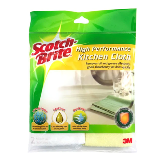 SCOTCH BRITE KITCHEN CLOTH 2 PCS