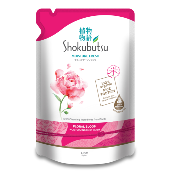SHOKUBUTSU SHOWER FOAM FLORAL BLOOM 800G