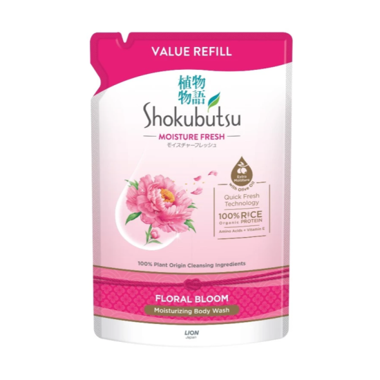 SHOKUBUTSU SHOWER FOAM FLORAL BLOOM 800G