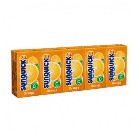 SUNQUICK ORANGE FRUIT DRINK 125ML*5