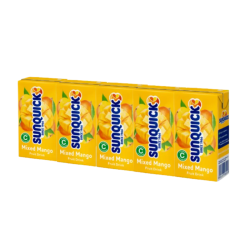 SUNQUICK MIXED MANGO FRUIT DRINK 125ML*5