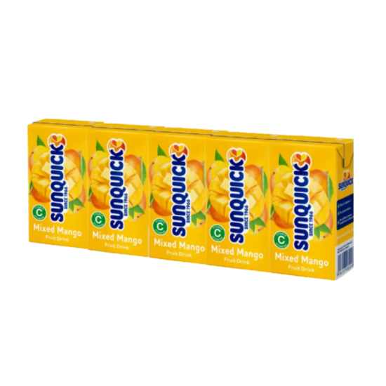 SUNQUICK MIXED MANGO FRUIT DRINK 125ML*5