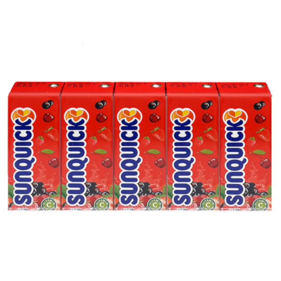 SUNQUICK BERRIES FRUIT DRINK 200ML*5 SUNQUICK BERRIES FRUIT DRINK 200ML*5