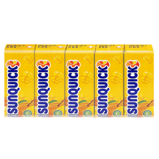 SUNQUICK MIXED MANGO FRUIT DRINK 125ML*5 SUNQUICK MIXED MANGO FRUIT DRINK 125ML*5