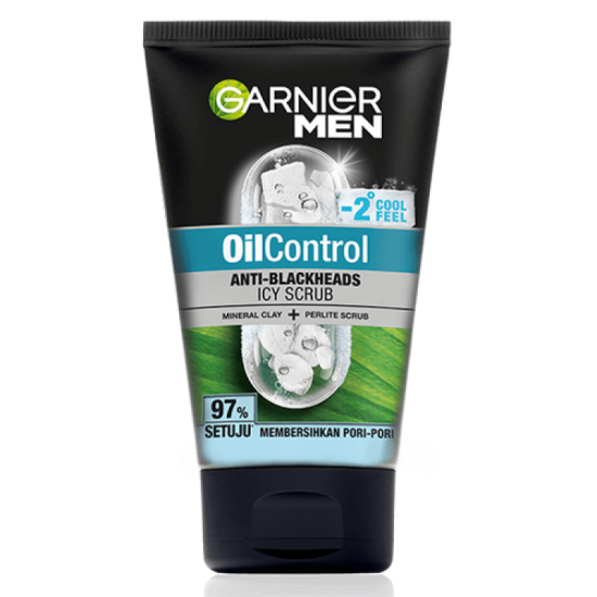 GARNIER MEN TURBO LIGHT OIL CONTROL SCRUB 150ML