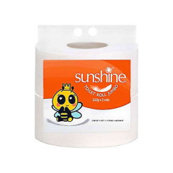 SUNSHINE JUMBO ROLL TISSUES 550G*2 SUNSHINE JUMBO ROLL TISSUES 550G*2