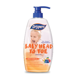 DRYPERS BABY HEAD TO TOE FRUIT COMPLEX 650ML DRYPERS BABY HEAD TO TOE FRUIT COMPLEX 650ML