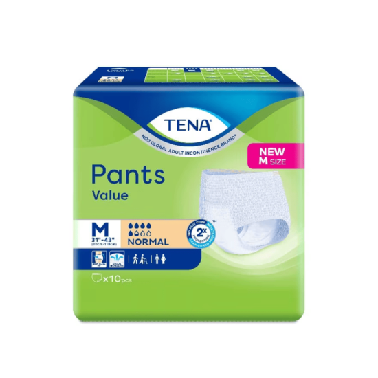 TENA PANTS VALUE M 10S