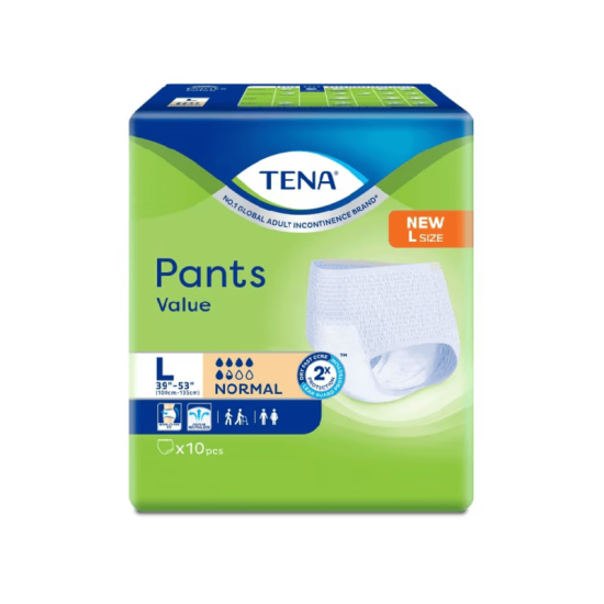 TENA PANTS VALUE L 10S