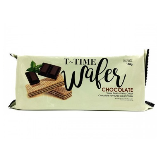 T-TIME WAFER BAR CHOCOLATE 180GM T-TIME WAFER BAR CHOCOLATE 180GM